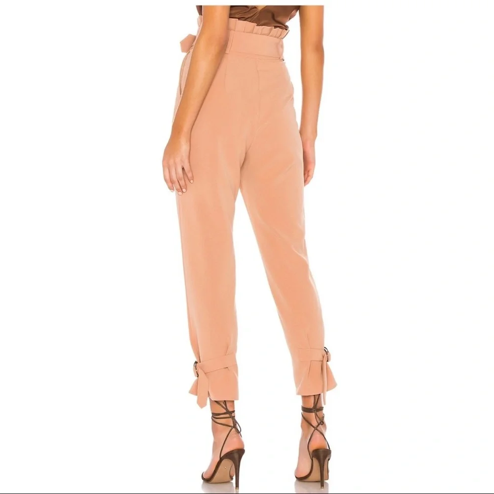 LOVERS + FRIENDS Rafaella Ruffle Paperbag Waist Pants_4